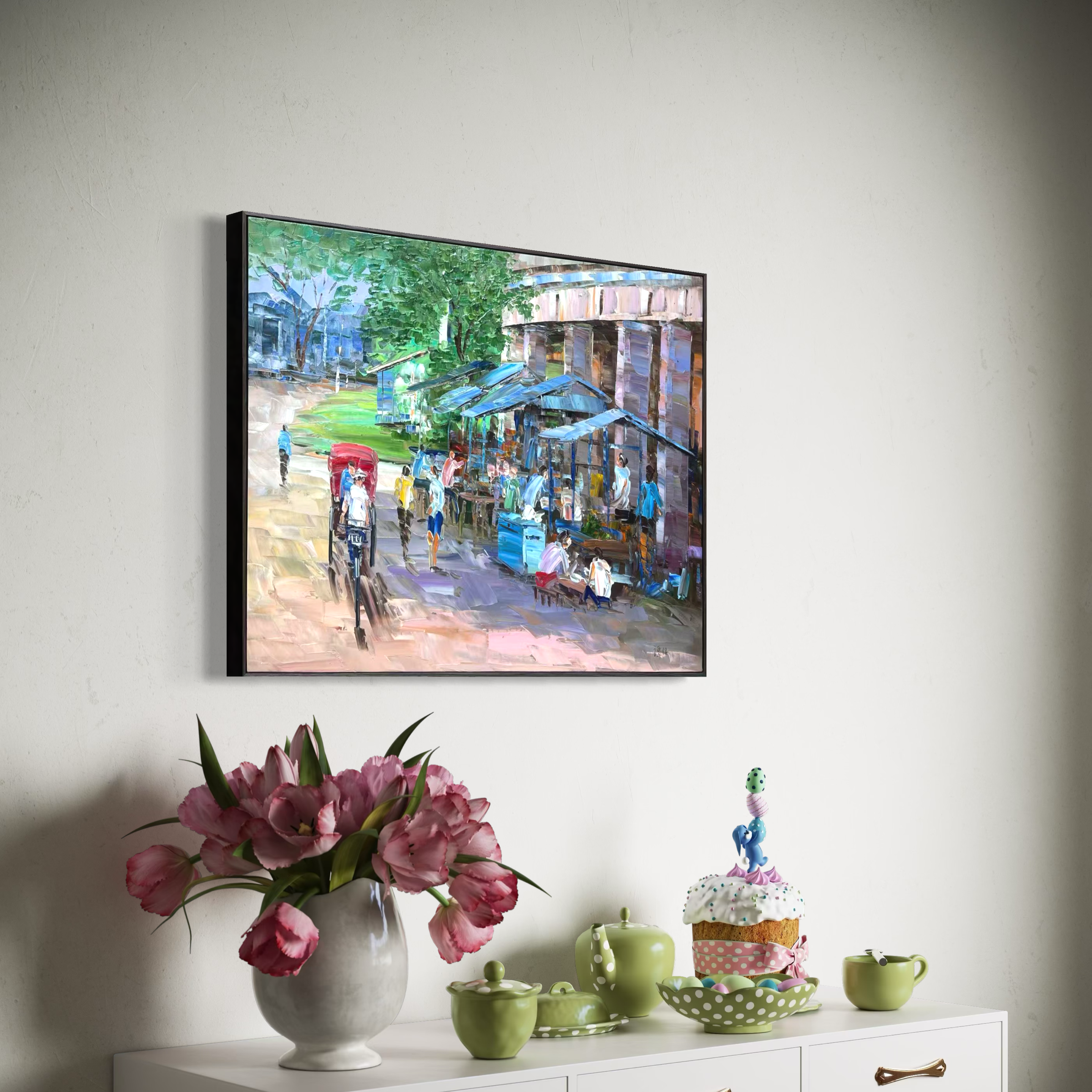 Streets of Singapore: Sembawang - 80x60cm