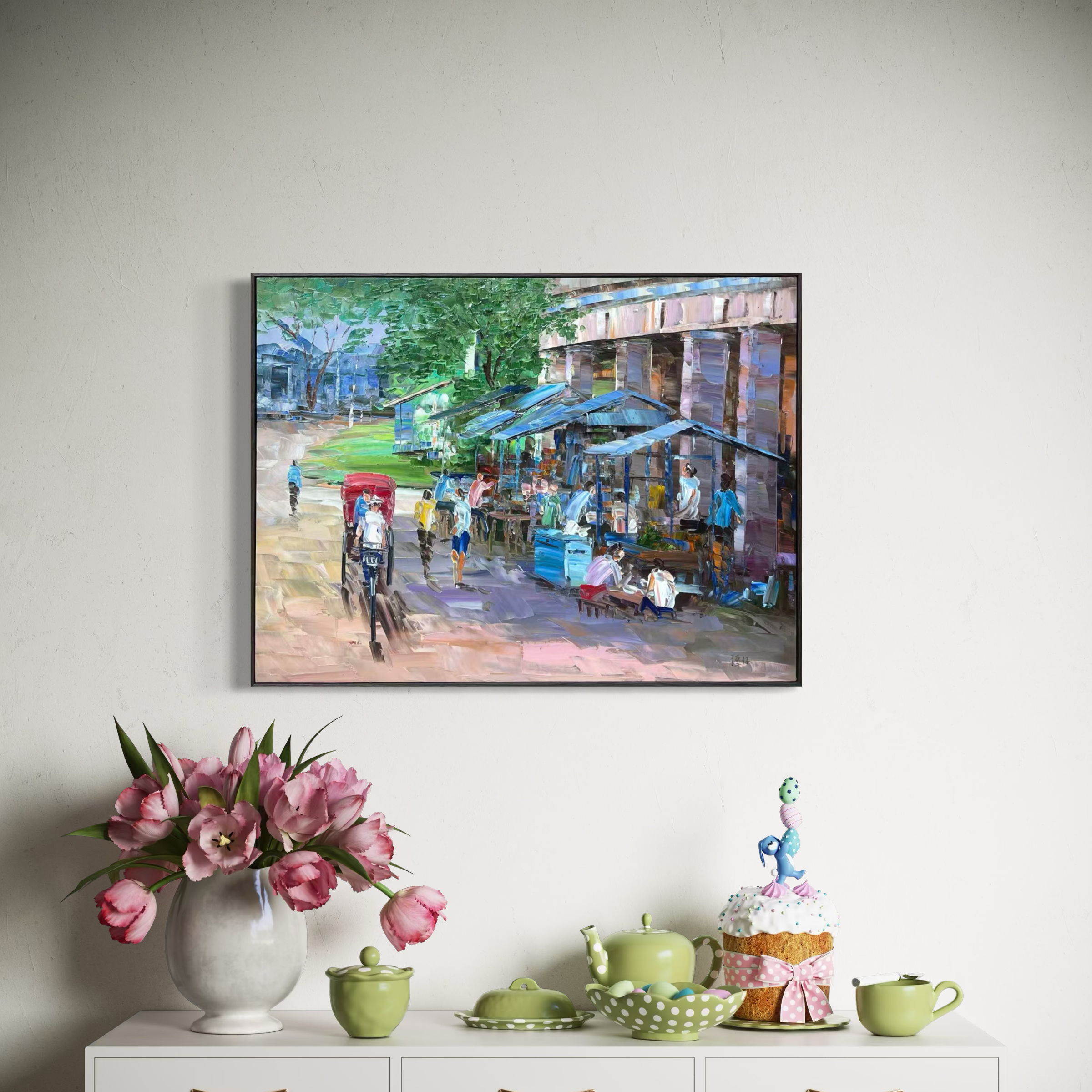 Streets of Singapore: Sembawang - 80x60cm