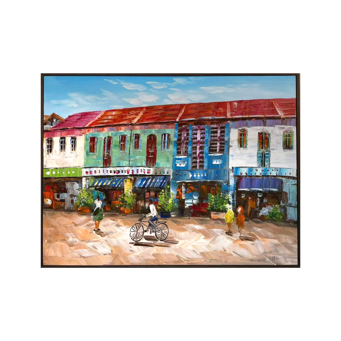 Streets of Singapore: Shades of Heritage - 80x60cm