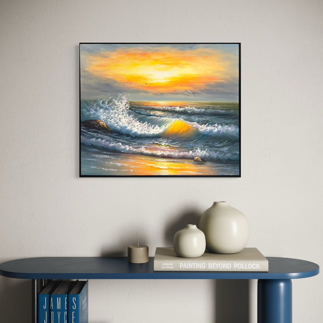 Shimmering Blue Sunset - Landscape
