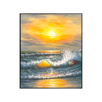 Shimmering Blue Sunset - Portrait
