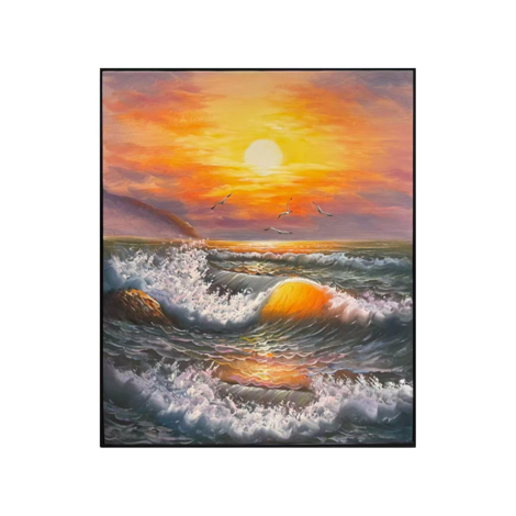 Shimmering Fiery Sunset