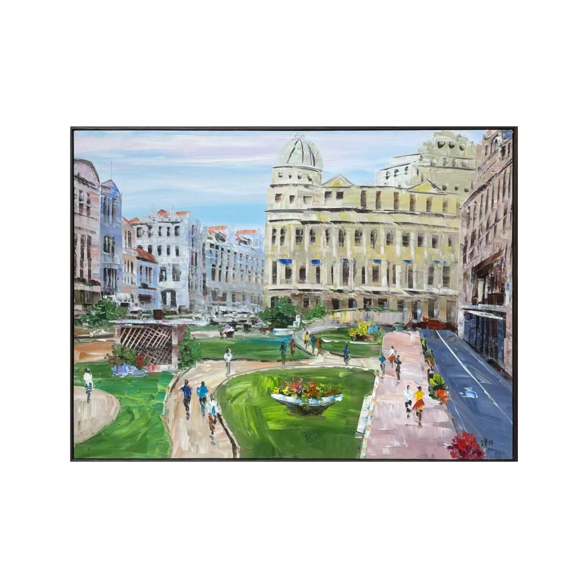 Streets of Singapore: St Andrew's Road - 80x60cm
