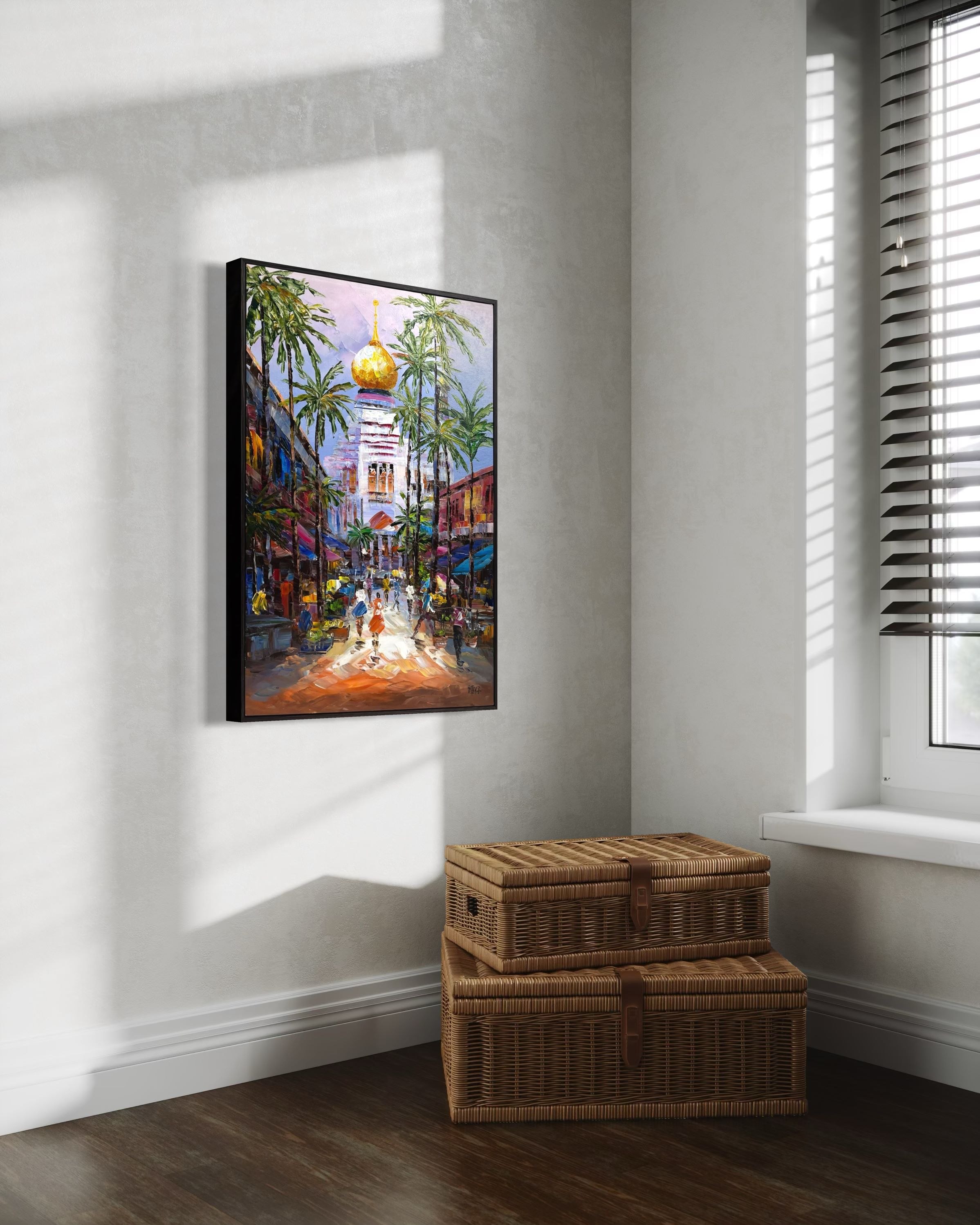 Streets of Singapore: Sultan Mosque - 60x80cm