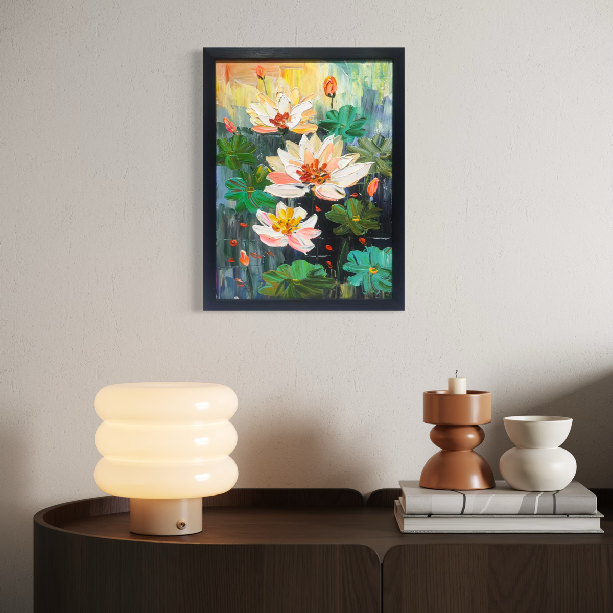 Summer Lotus Rhythms: Peach Glow