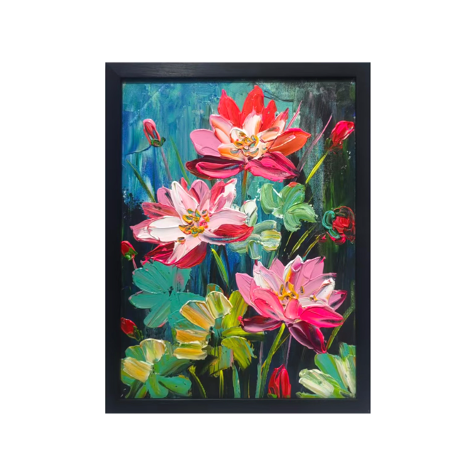 Summer Lotus Rhythms: Radiant Red
