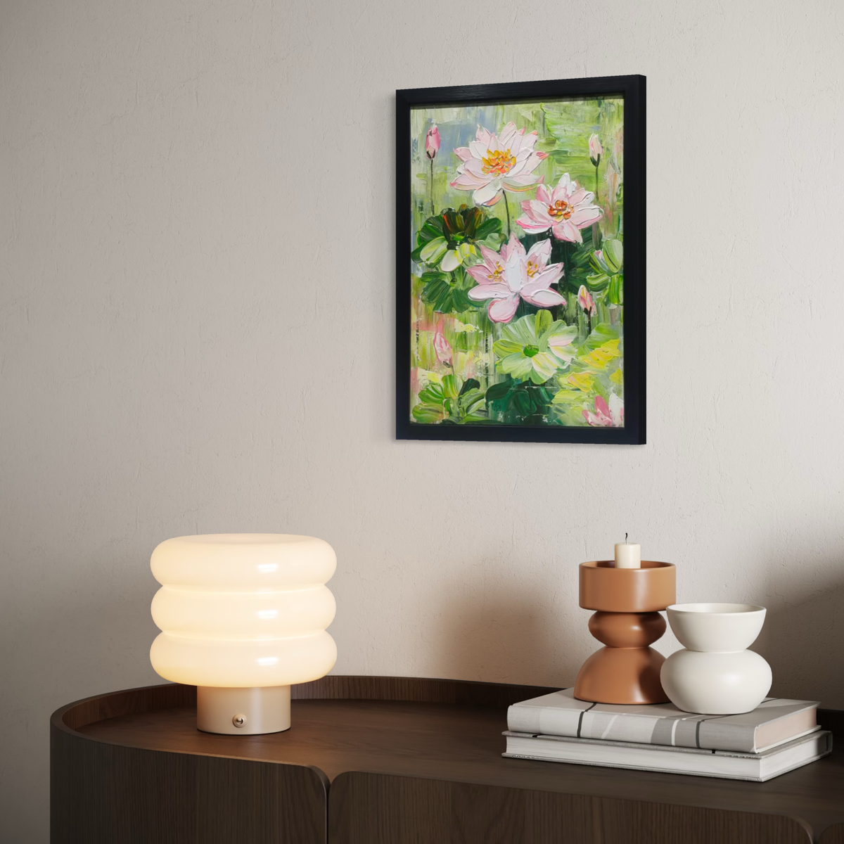 Summer Lotus Rhythms: White Flush