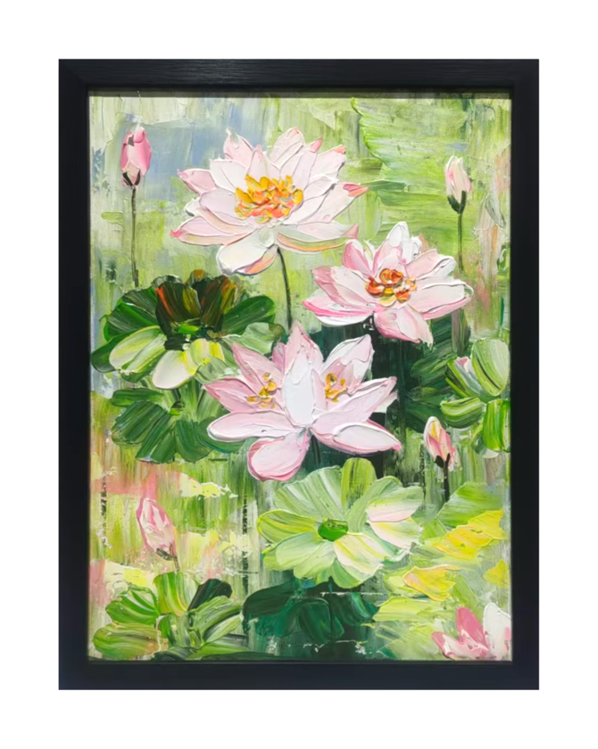 Summer Lotus Rhythms: White Flush