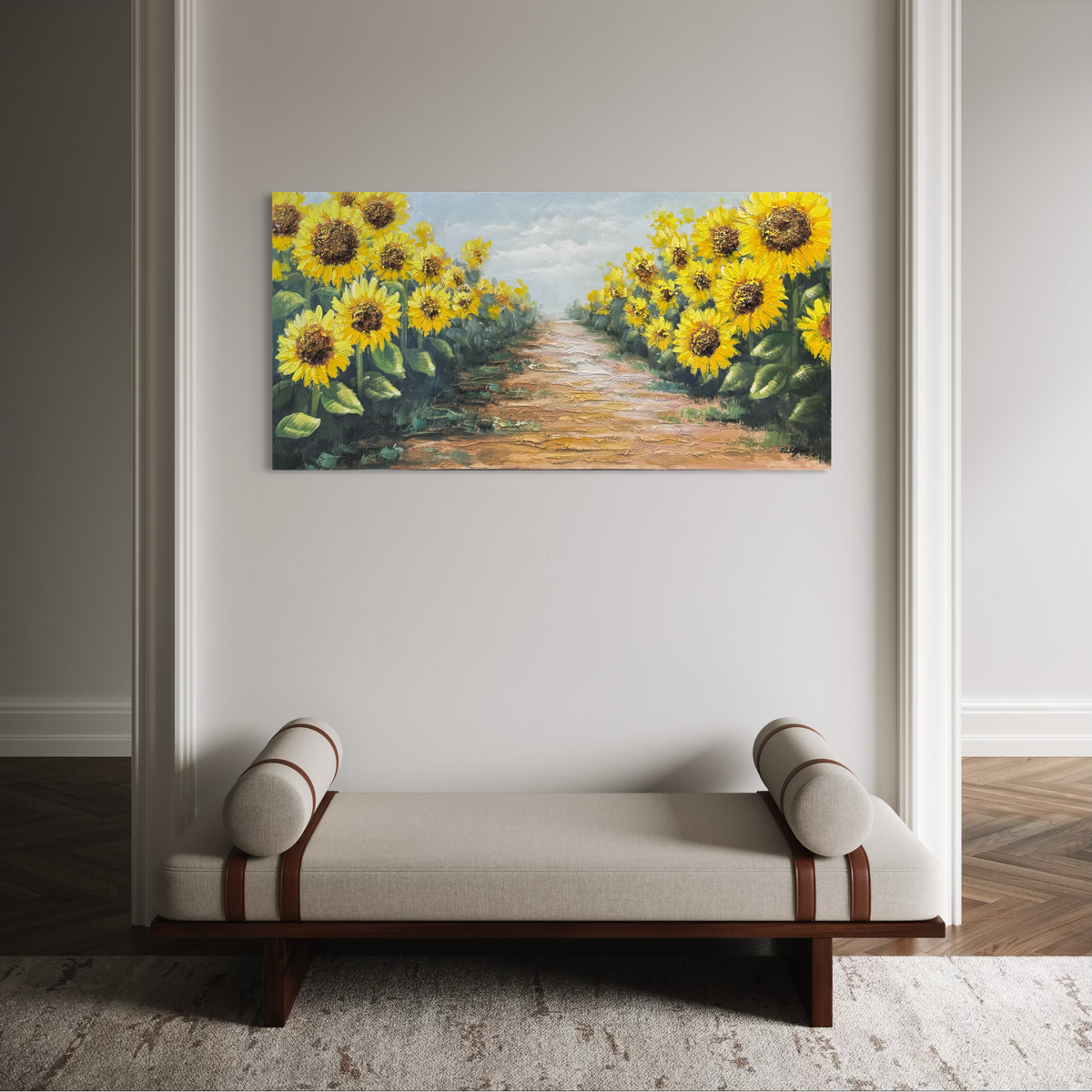Sunflower Peaceful Walk