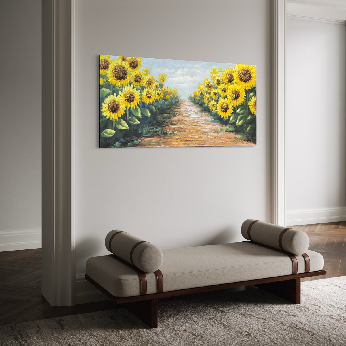 Sunflower Peaceful Walk