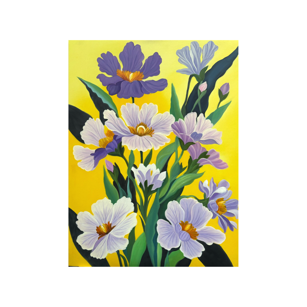 Sunlit Purple Flora