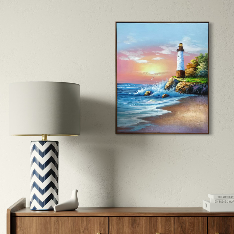 Painting Matters - Sunlit Shore Beacon