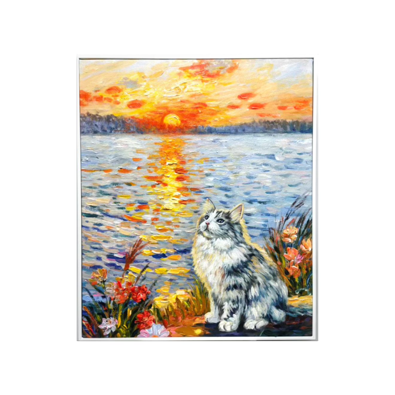 Sunset Vigil by the Shore