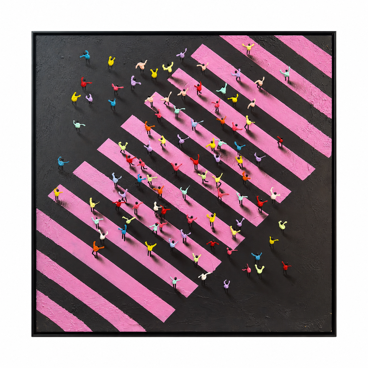 Tiny People: Black-PInk Crowd Convergence