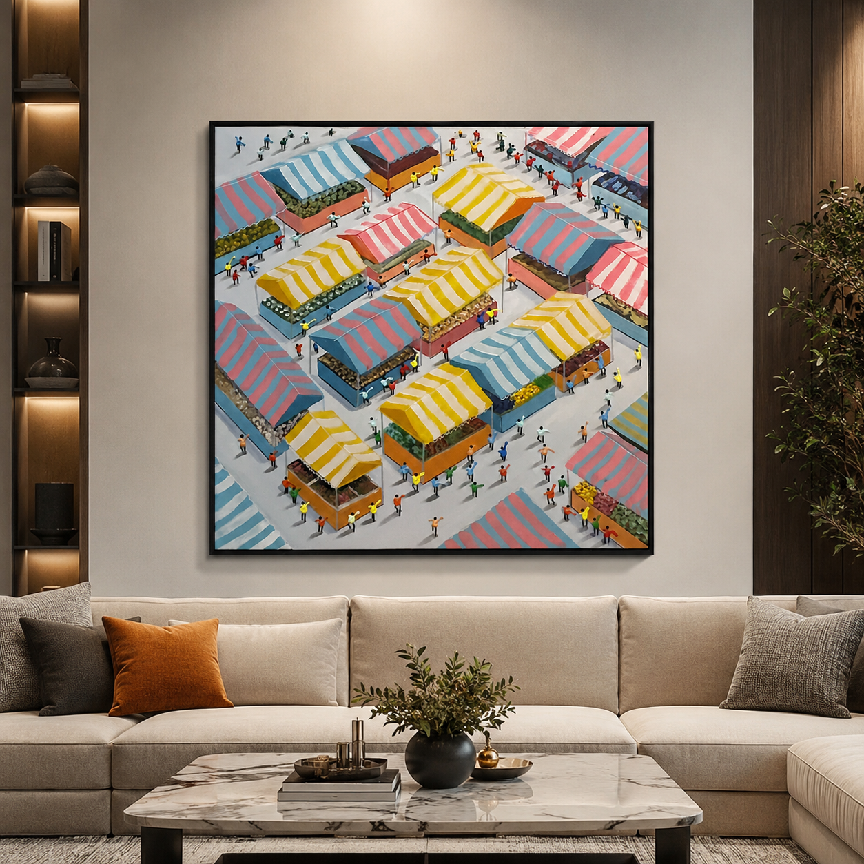 Tiny People — Weekend Market hand painted artwork