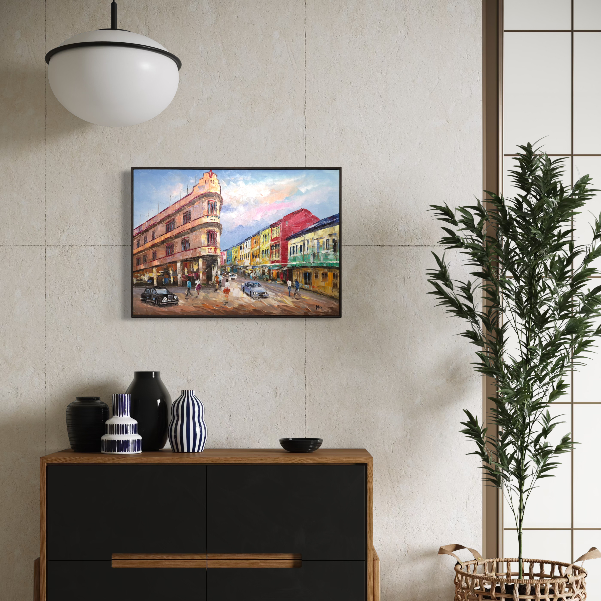 Streets of Singapore — Tong Ah Eating House hand painted artwork