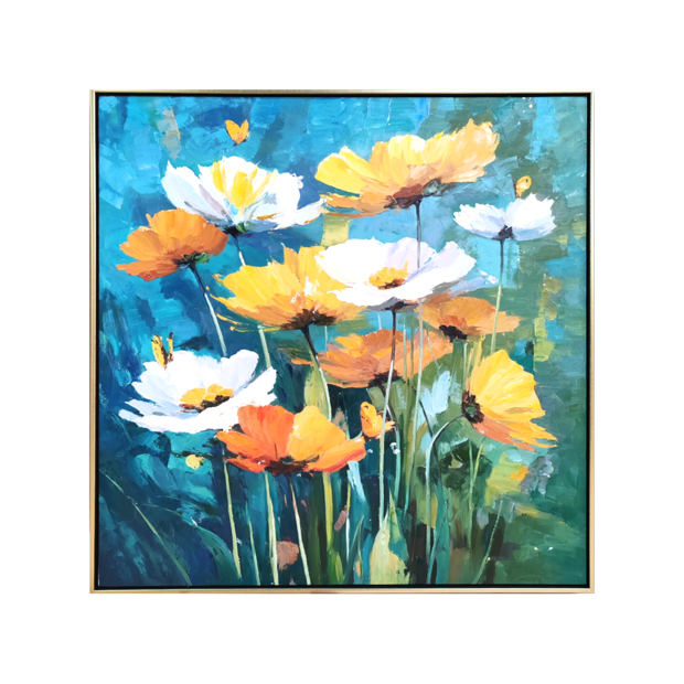 Turquoise Daisy Field
