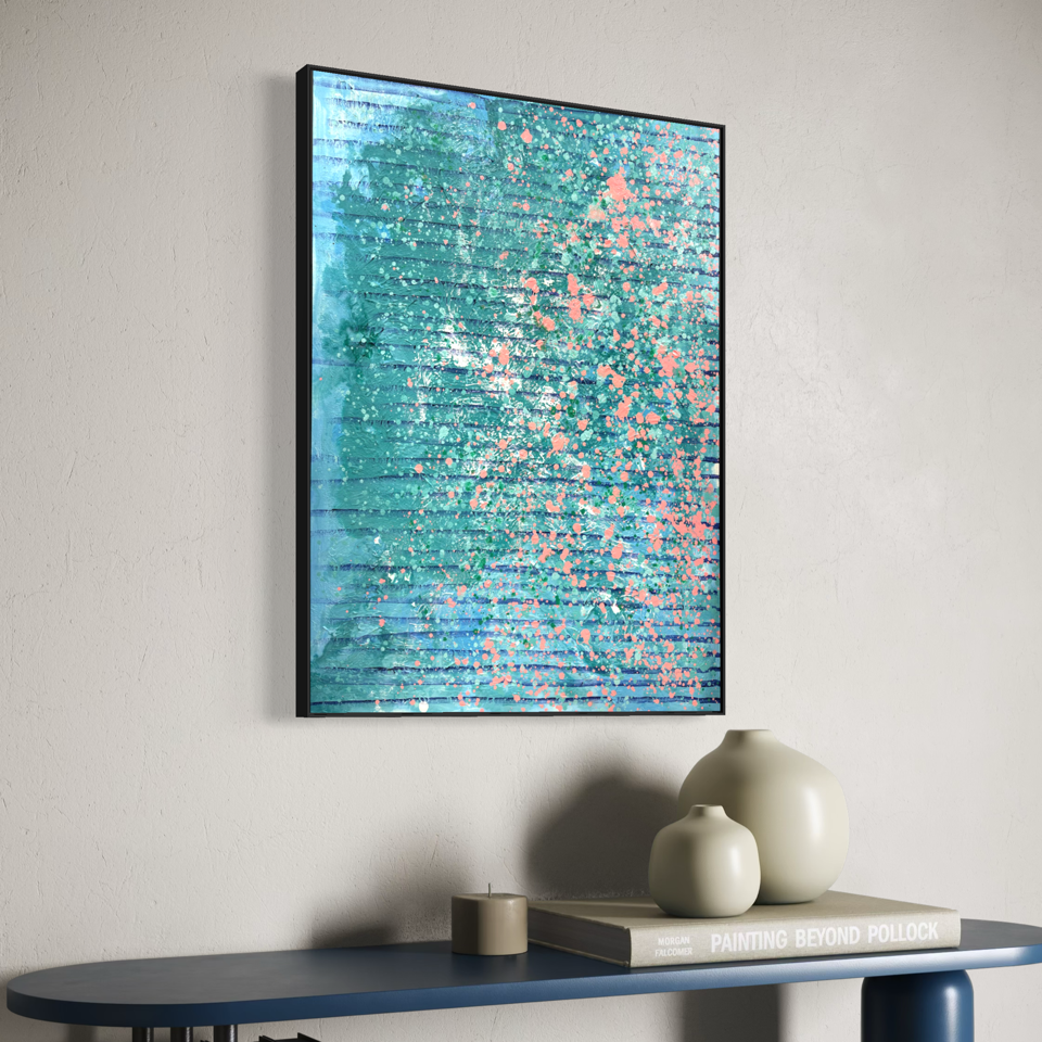 Turquoise Water Splatter