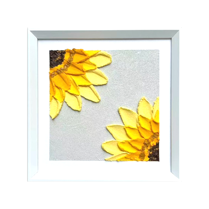 Twin Sunflower Corner - Square