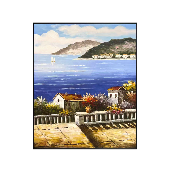 Vibrant Coastal Village