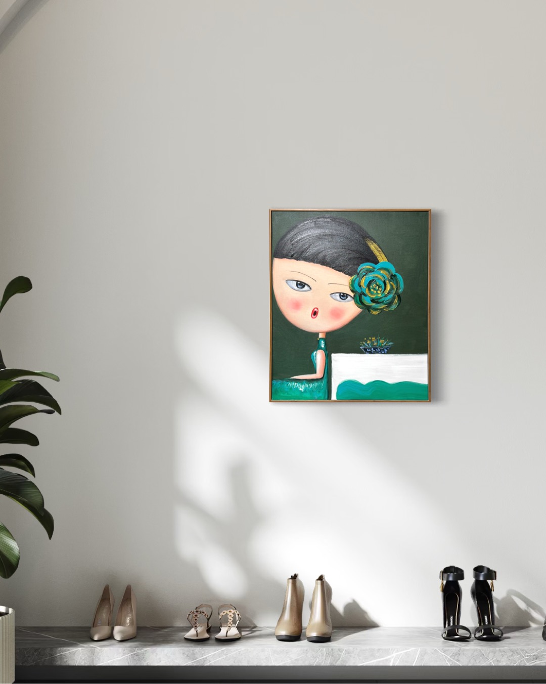 Whispers of Bloom: Verdant Glow