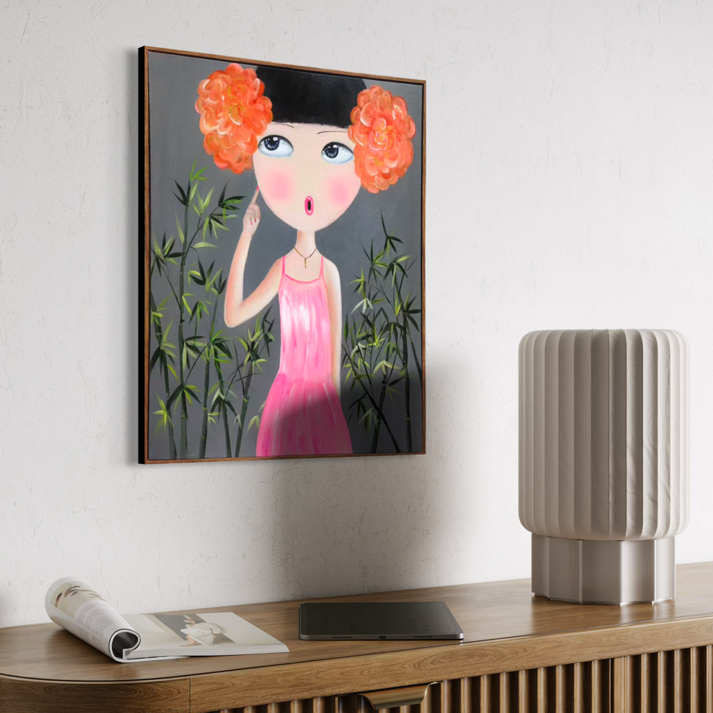 Painting Matters - Whispers of Bloom: Bamboo Muse
