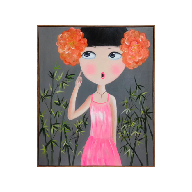 Painting Matters - Whispers of Bloom: Bamboo Muse