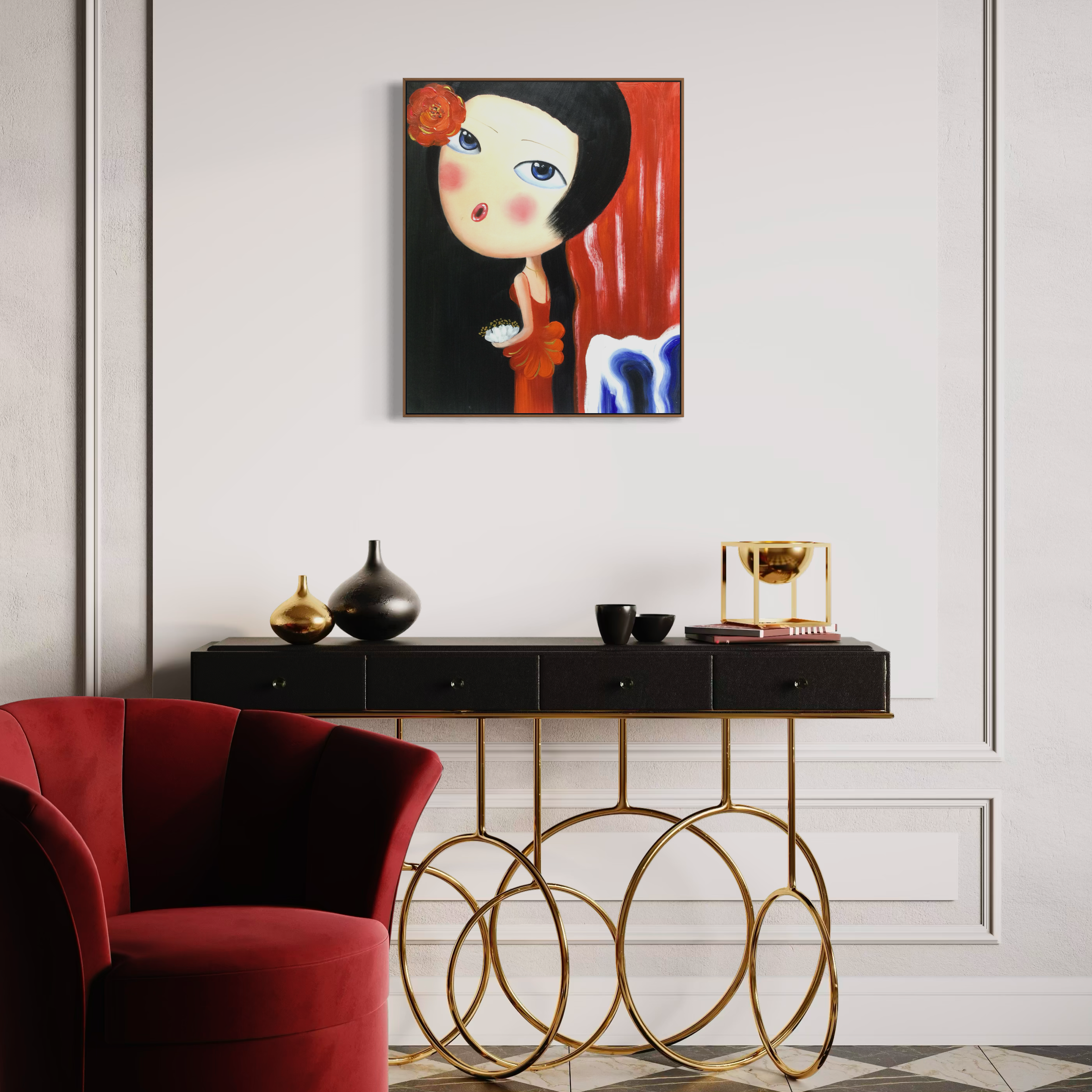 Whispers of Bloom: Rose Enchantress
