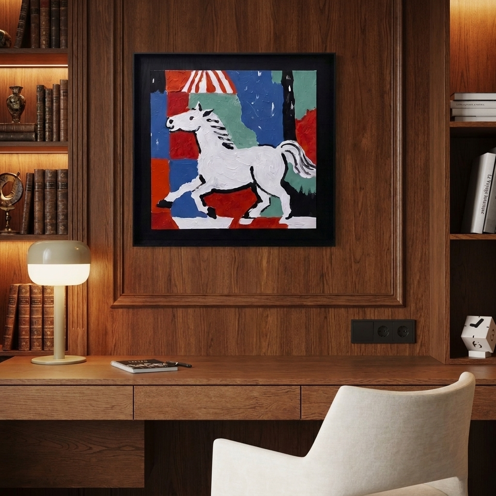 White Horse in Fantasy Lands
