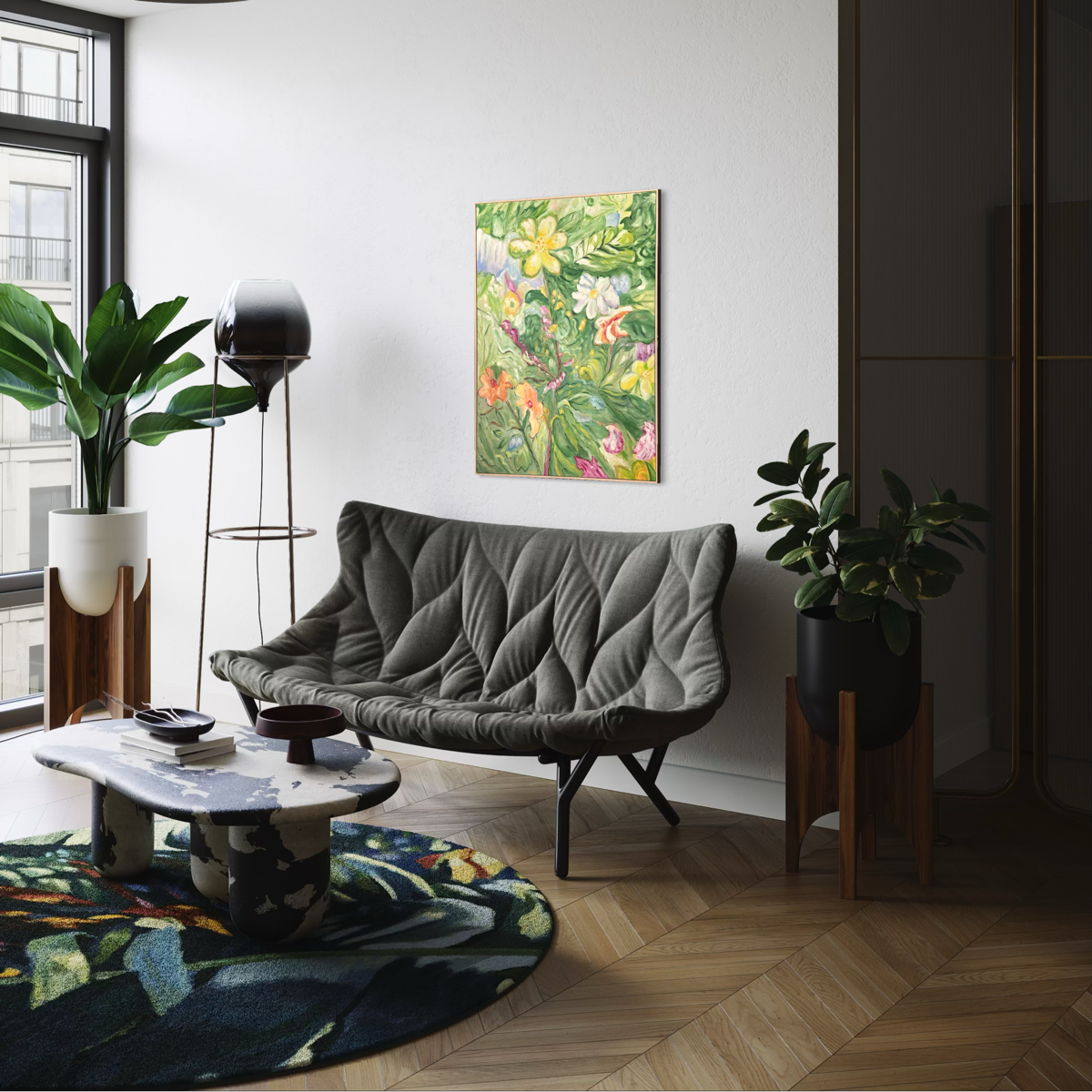 Wild Floral Green
