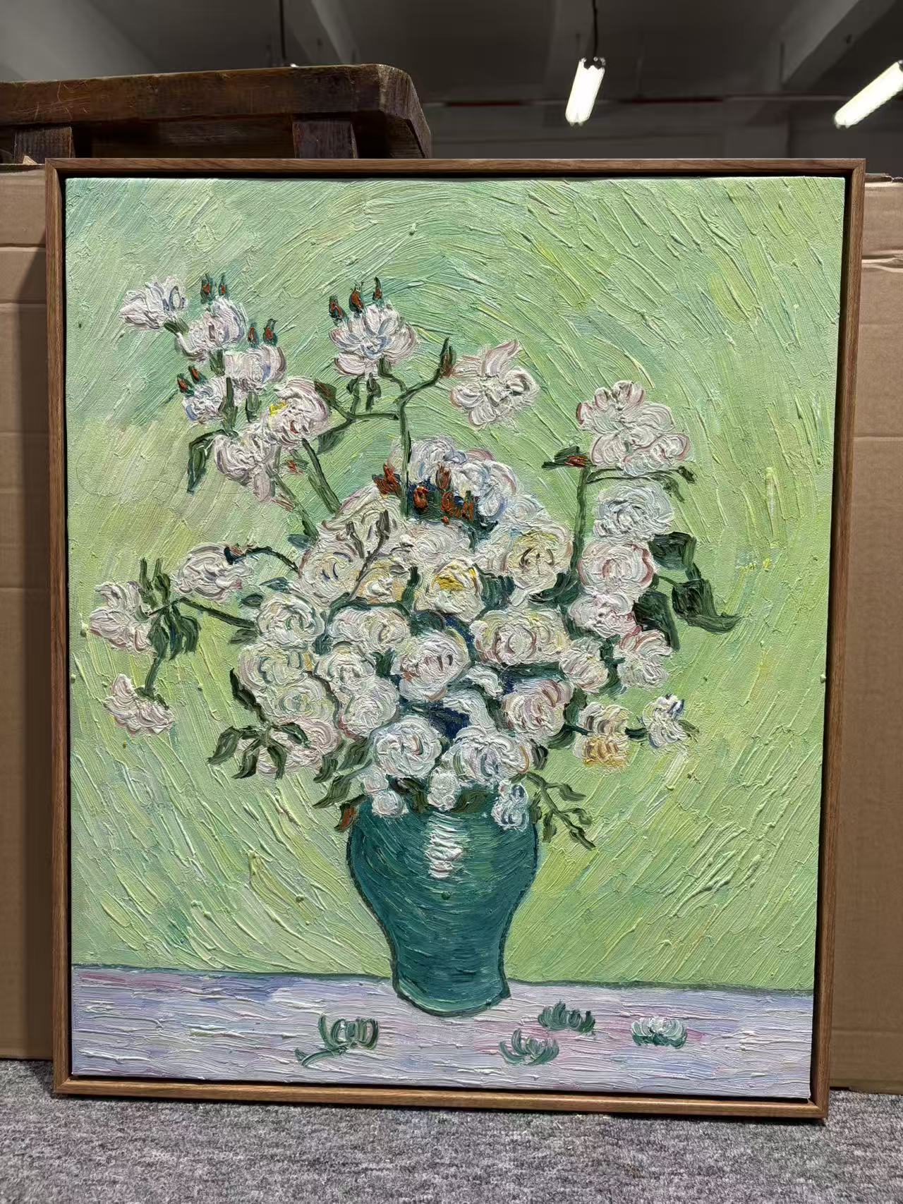 [Reproduction] Vincent Van Gogh – Vase with Pink Roses