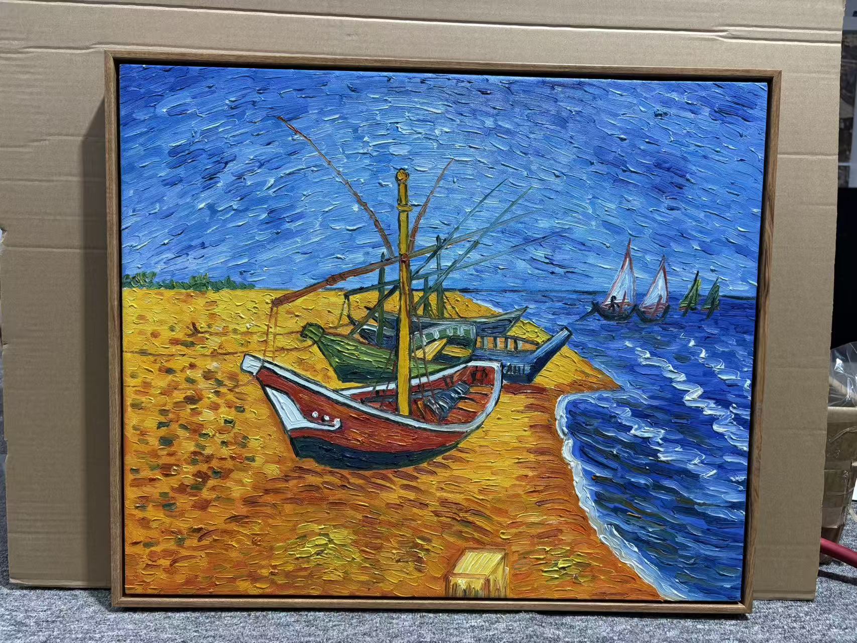 [Reproduction] Vincent Van Gogh – Fishing Boats on the Beach at Saintes-Maries