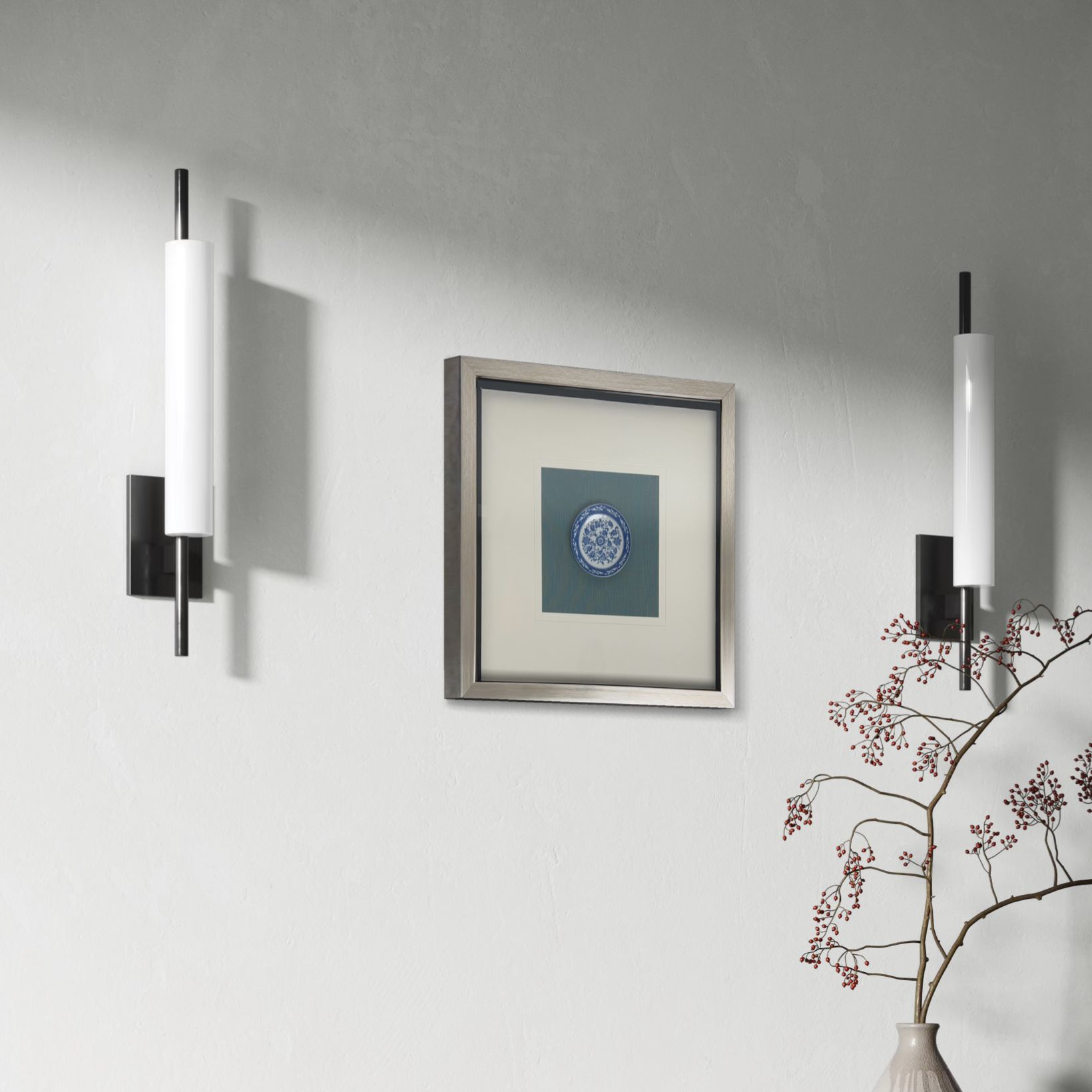 Blue and White Medallion