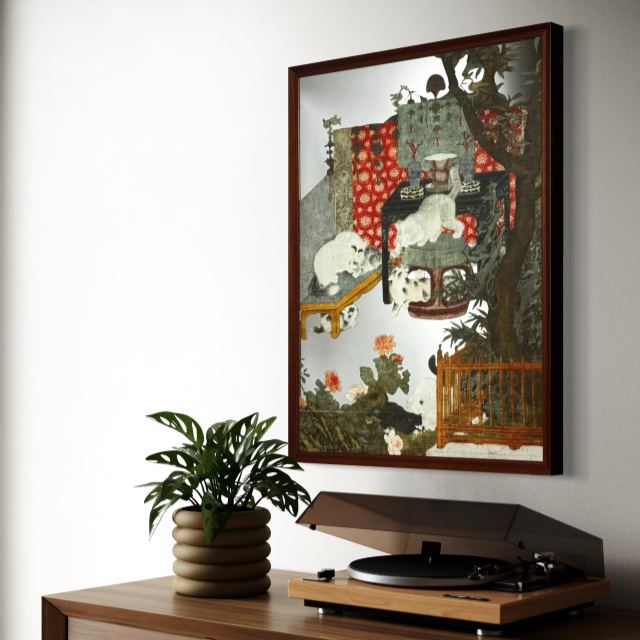 The Mirrored Muse-Hidden Paws