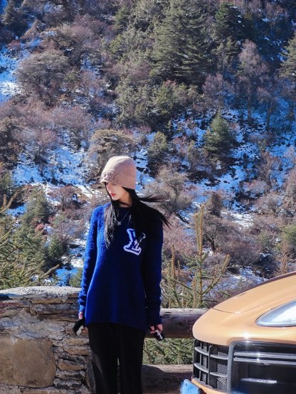 LV 25 春夏鏡像 Logo 嵌花毛衣