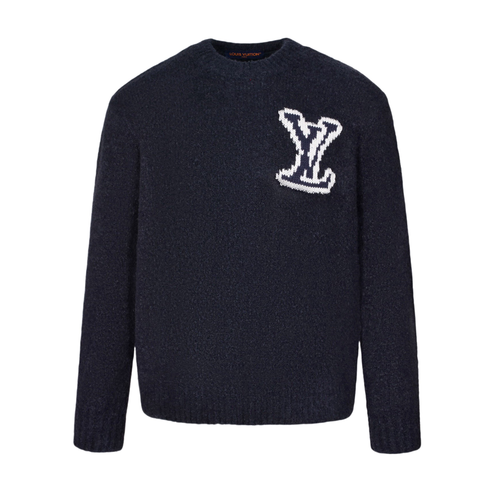 LV 25 春夏鏡像 Logo 嵌花毛衣