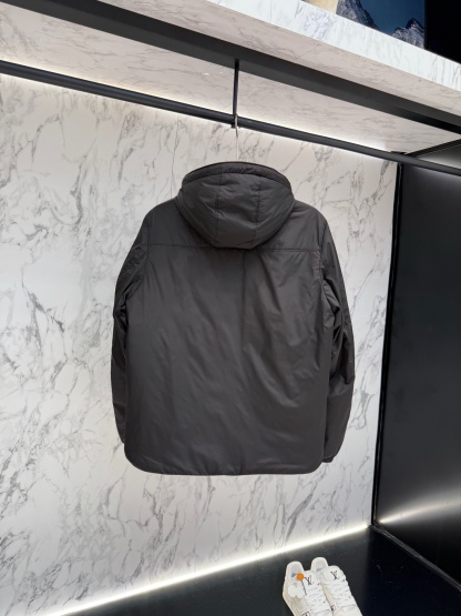 prada普拉達新款提花尼龍羽絨服金屬小標羽絨服