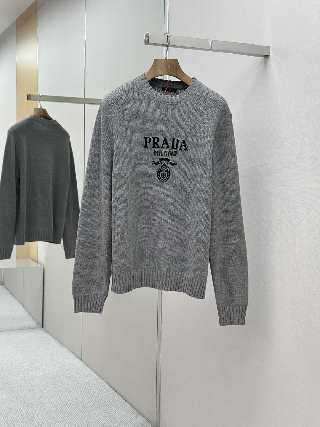 Prada 提花圓領毛衣