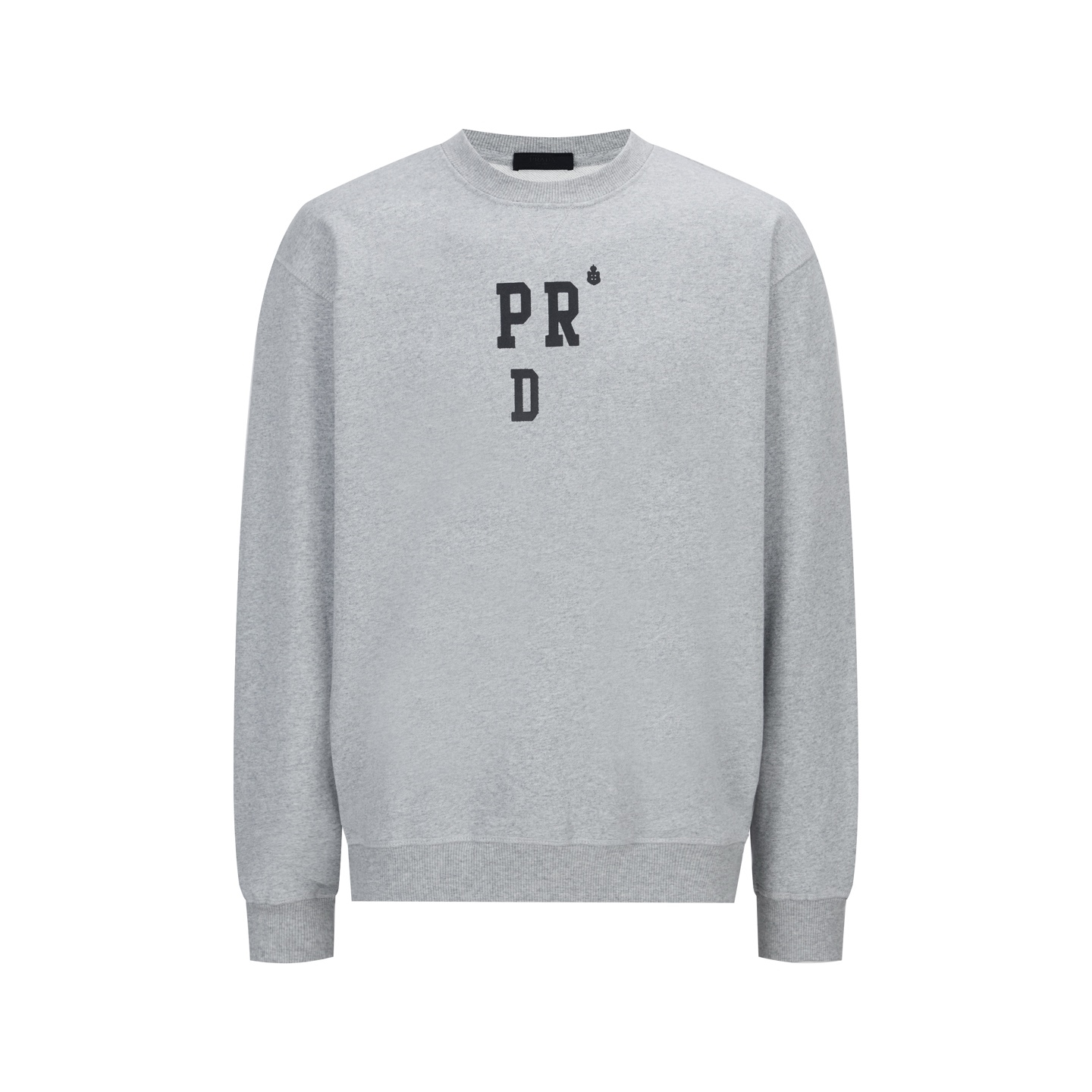 PRADA 植絨標識印花圓領衛衣