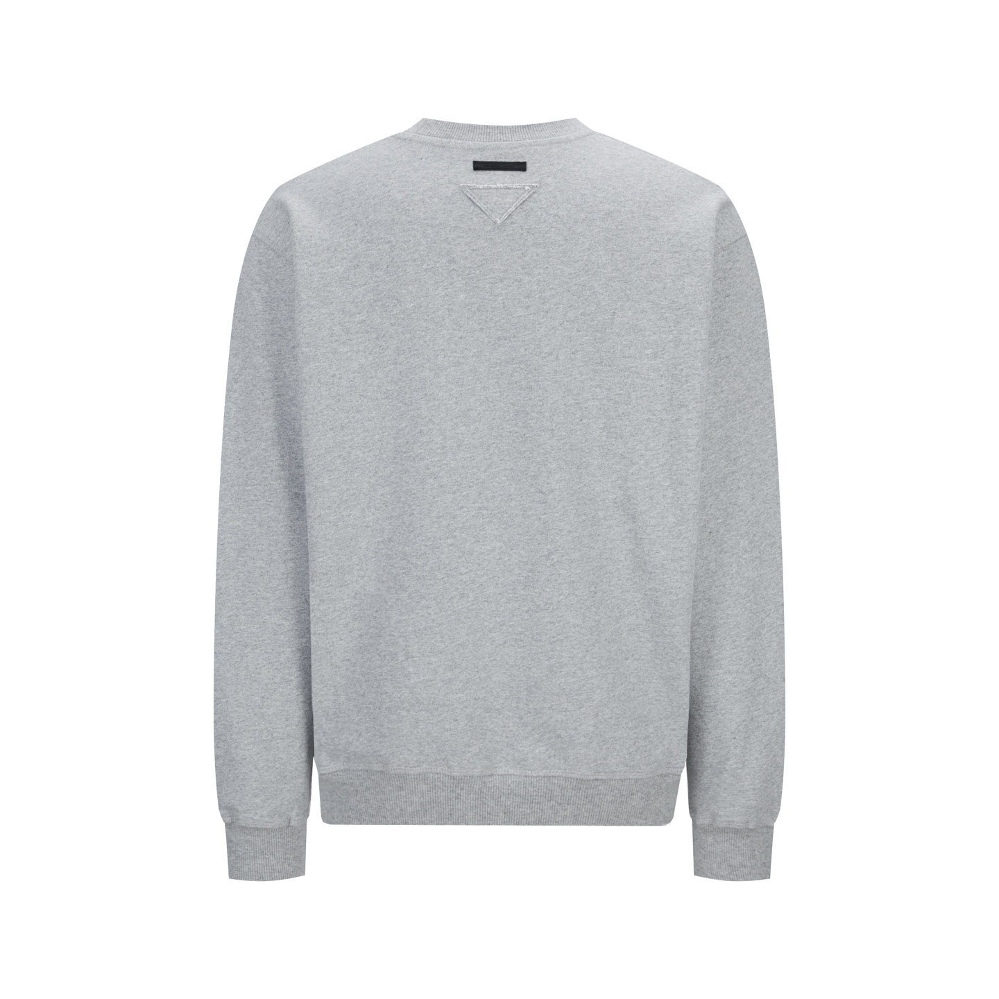 PRADA 植絨標識印花圓領衛衣