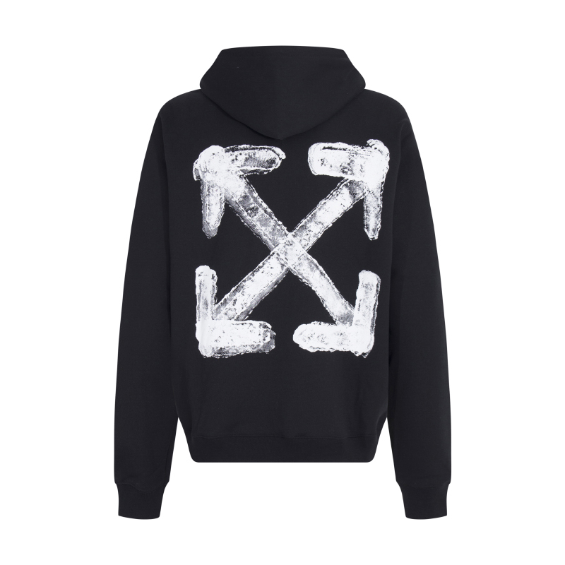 OFF-WHITE OW 模糊重疊箭頭連帽衛衣 帽衫
