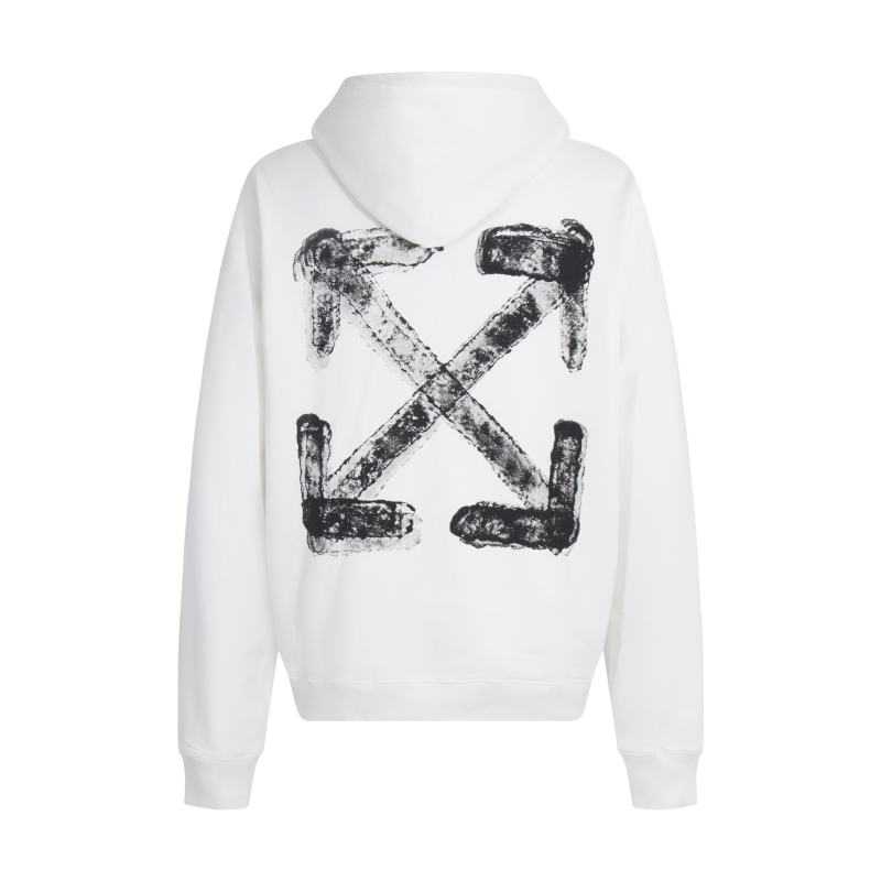 OFF-WHITE OW 模糊重疊箭頭連帽衛衣 帽衫
