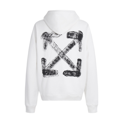 OFF-WHITE OW 模糊重疊箭頭連帽衛衣 帽衫