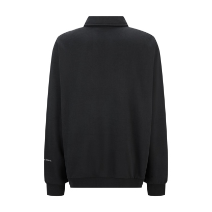 MONCLER 蒙口刺繡印花翻領衛衣