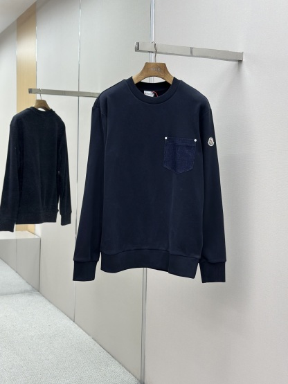 Moncler 牛仔口袋衛衣
