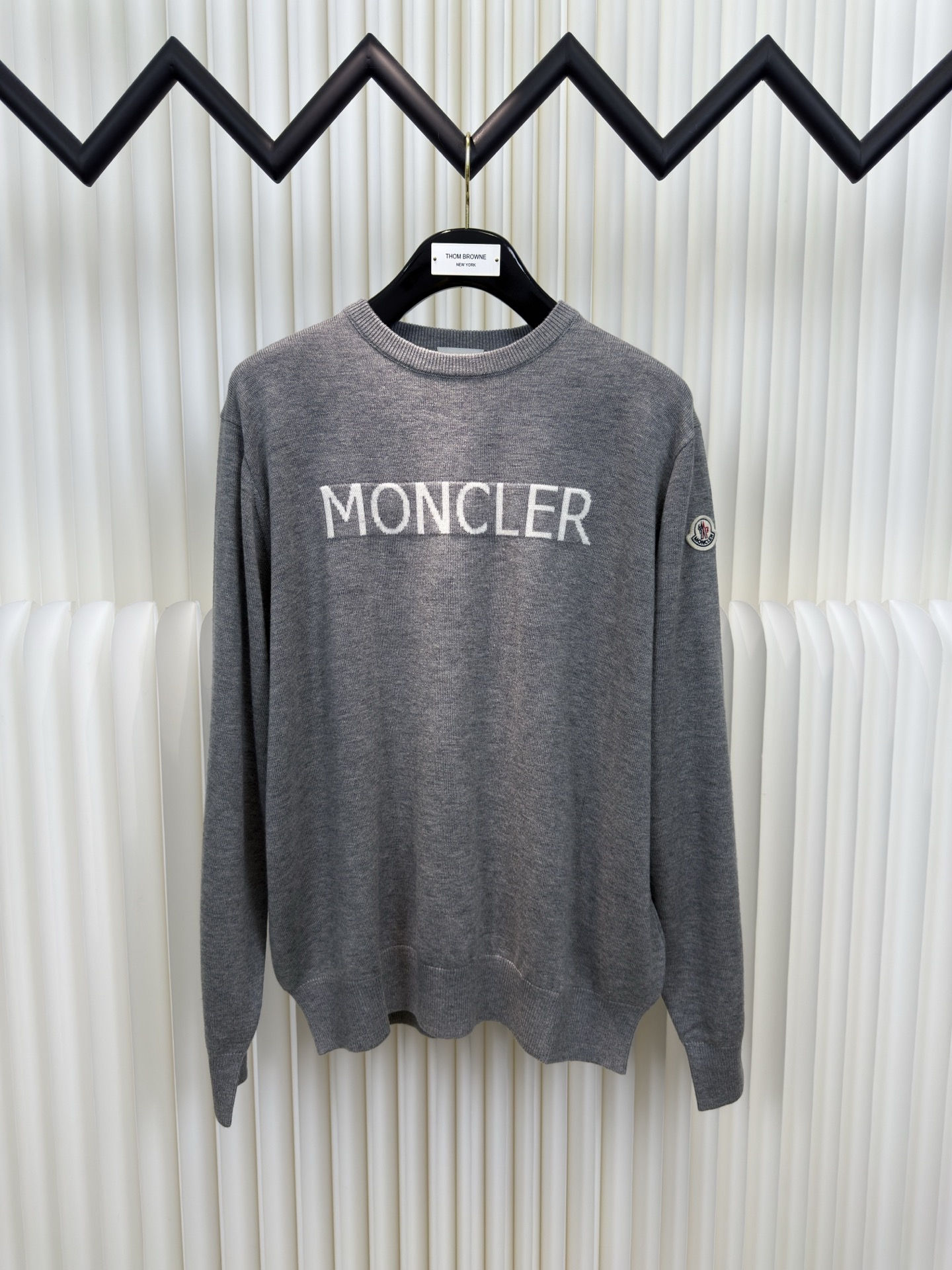 蒙口 MONCLER 提花圓領毛衣