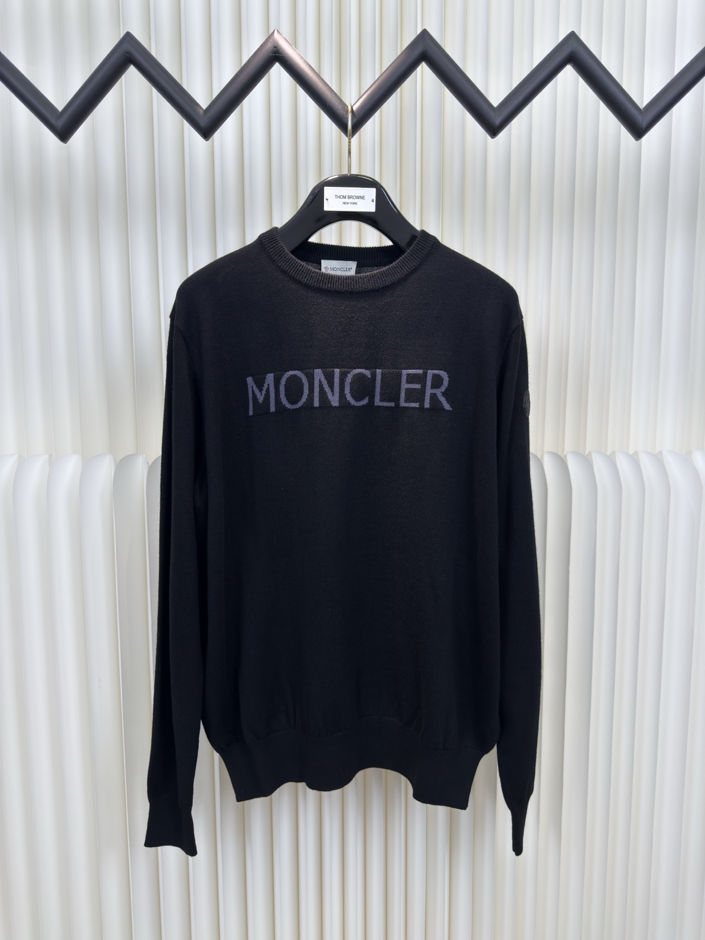 蒙口 MONCLER 提花圓領毛衣