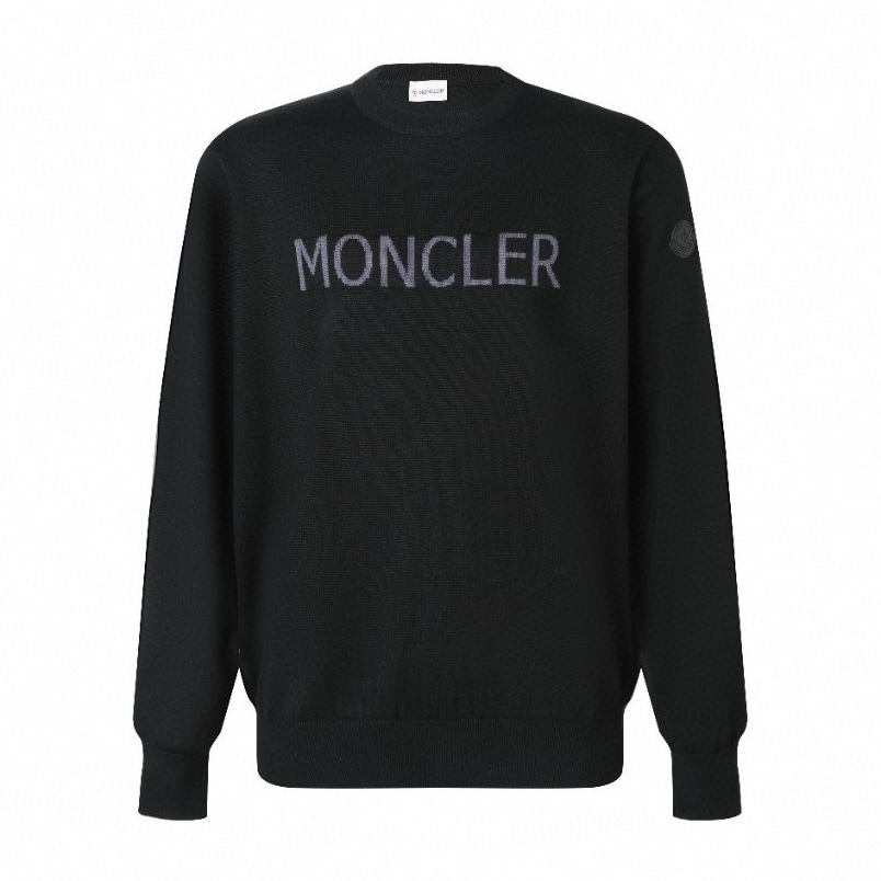 Moncler 字母標識圓領毛衣