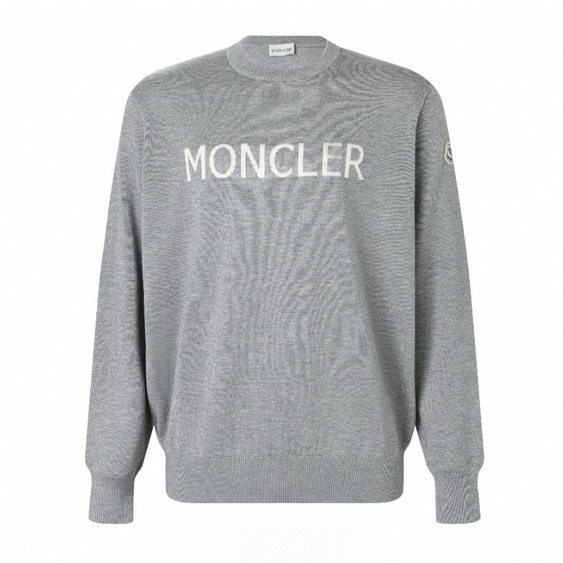 Moncler 字母標識圓領毛衣