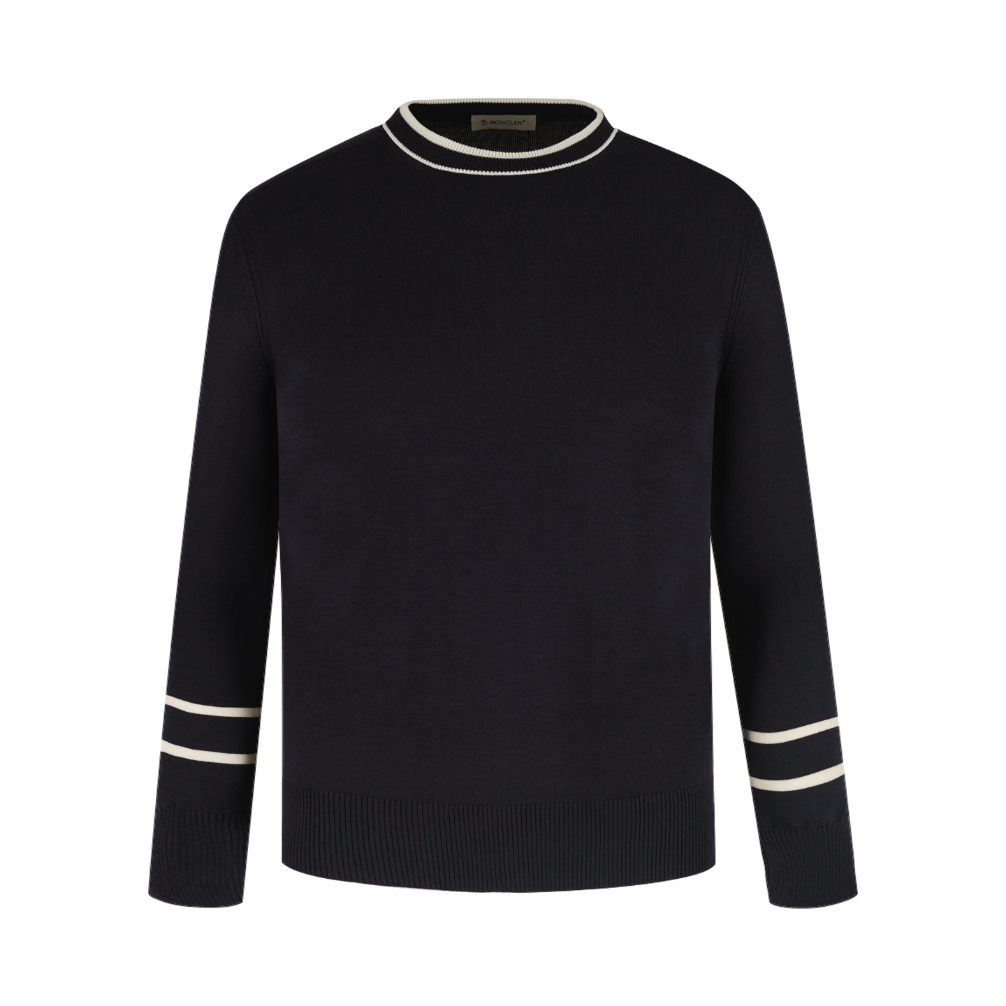 Moncler 蒙口拼色領針織毛衣